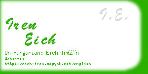iren eich business card